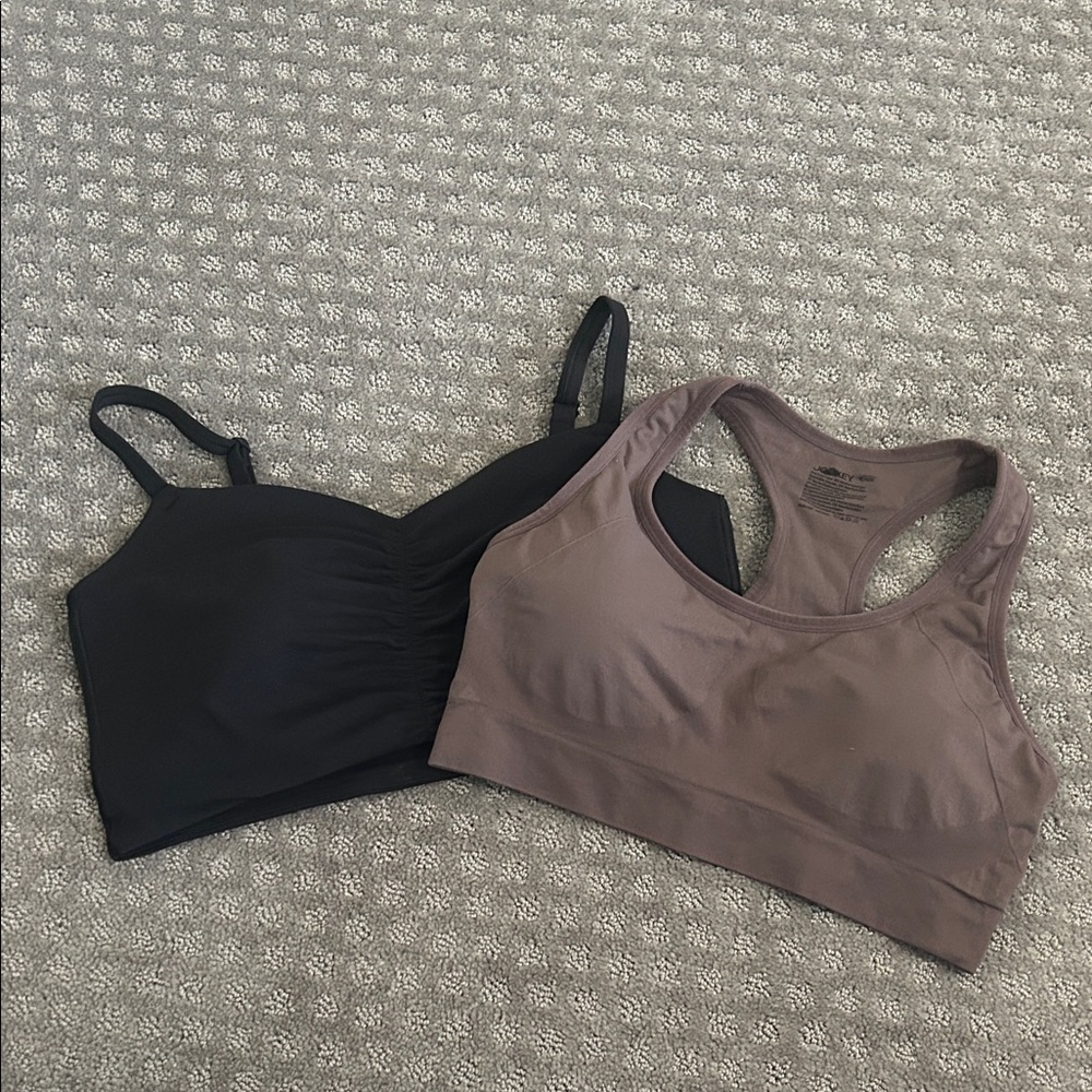 Jockey Black and Brown Sports Bras